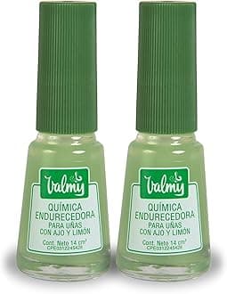 Lemon & Garlic Quimica Endurecedora - Nail Hardener and Whitening Polish Treatment - Pack of 2