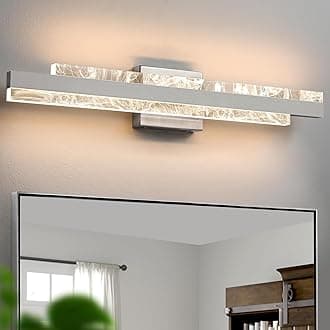 Modern Bathroom Vanity Light: Brushed Nickel 27 inch 28W Dimmable LED Bath Bar Light Fixtures Over Mirror - Wall Sconce Picture Lights for Powder Room Bedroom 3000k