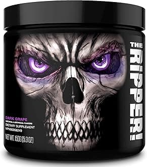 JNX Sports The Ripper! Fat Burner Dietary Supplement with Super Thermogenesis, Appetite Control & Extreme Energy, Men & Women | Dark Grape | 30 SRV