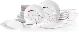 Corelle78-Piece Dinnerware Service for 12, Chip Resistant, Splendor Dinnerware Set, Glass