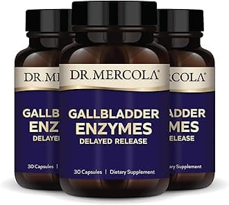 Gallbladder Enzymes - Gallbladder & Digestive Health Support - Includes Pancreatic Protease, Amylase & Lipase - Non-GMO, Gluten-Free & Soy-Free - 90 Delayed Release Capsules (90 Servings)