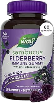 SambucUS Elderberry Adult'S Immune Boost Gummies, 60 Gummies