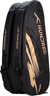 Cosmogear Badminton Kit-bag | Double Zipper | Bag with Front Zipper Pocket | Material: Polyester | Padded Back Straps | Easy-Carry Handle