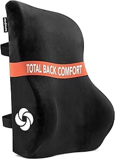 Samsonite SA5447 Full Size Lumbar Support 100% Pure Memory Foam Helps Relieve Lower Back Pain Fits Most Seats