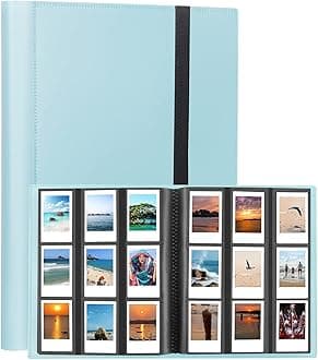 432 Pockets Photo Album for Fujifilm Instax Mini Camera, Polaroid Camera, for Fujifilm Instax Mini 12 11 9 40 41 99 90 8 EVO LIPLAY Instant Camera, Polaroid Snap PIC-300 Z2300 Instant Camera, Blue