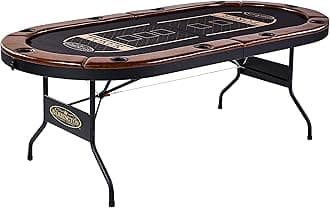 Barrington Poker Multiple Styles Folding Poker Table & Poker Table Top/Dining Table Collection, Durable Padded Rail Tables with Felt Playing Surface, Perfect for Texas Holdem Games