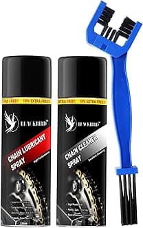 BLACKBIRD Bike Care Kit, 1 Pcs Each - Chain Lube 220ml, Chain Cleaner 220ml and 1 Pc Chain Cleaning Brush