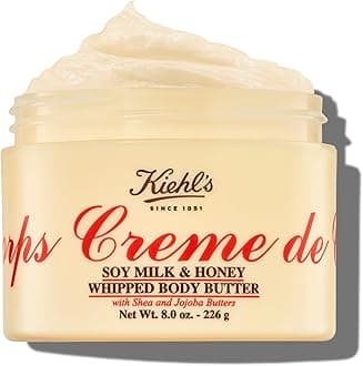 Kiehl's Creme de Corps Whipped Body Butter, Gentle Body Lotion, Provides Rich 24-Hour Hydration, For All Skin Types, 226g