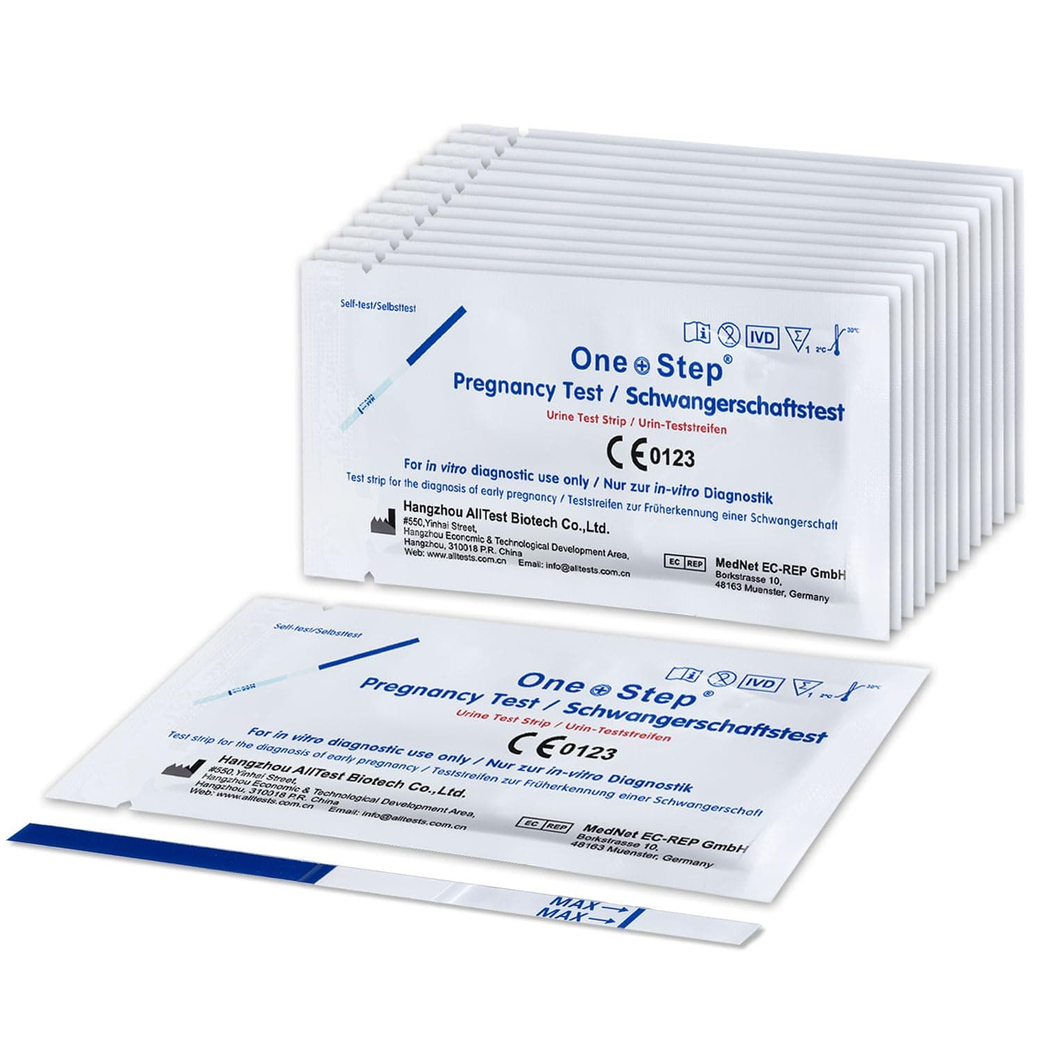 15 x Ultra Early - 10mIU Wide Width 3.5mm Pregnancy Test Strips (Tests up to 6 Days Earlier)