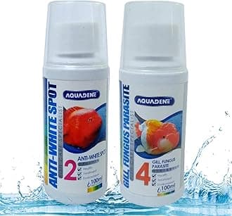 Jainsons Pet Products Aquadene Aquarium Fish Care Special Freshwater and Saltwater Effective Treatment for Fish Tank (100 ML, GILL, Fungus, Parasite, Anti White SPOT)