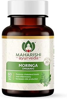 - Organic Moringa Tablets 500 MG | Immunity Booster | 100% Organic | Healthy Digestion & Appetite | Reduces Cholestrol Level & Anti Inflammatory 60 Tablets | Pack of 1