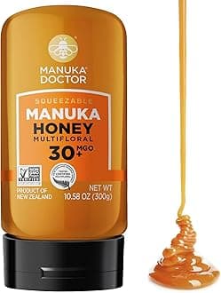 MANUKA DOCTOR - Raw Manuka Honey MGO 30+ SQUEEZY, 100% Pure New Zealand Honey. Certified