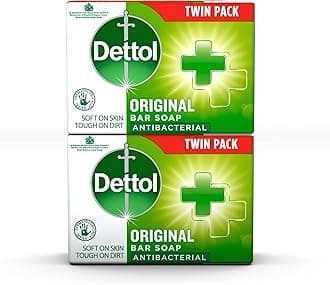 Antibacterial Soap Bar Multipack, 2 X 100g, Total 200g, Body Cleanser, Disinfectant, Kills 99.99% Of Germs, Effective Wash, Hygiene Essential