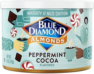 Peppermint Cocoa Holiday Snack Nuts, 6 Oz(Pack of 1),Resealable Can