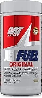 GAT SPORT JetFuel Original - Weight Loss Supplement, Energy Booster, Fat Burner, Appetite Suppressant (144 Capsules)