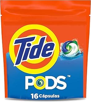 Tide PODS laundry detergent pacs, 3-in-1 Stain Remover, Odor Fighter, Color Protector, 16 Count, HE compatible, Original ScentGreenCircle Certified: Certified Energy Savings