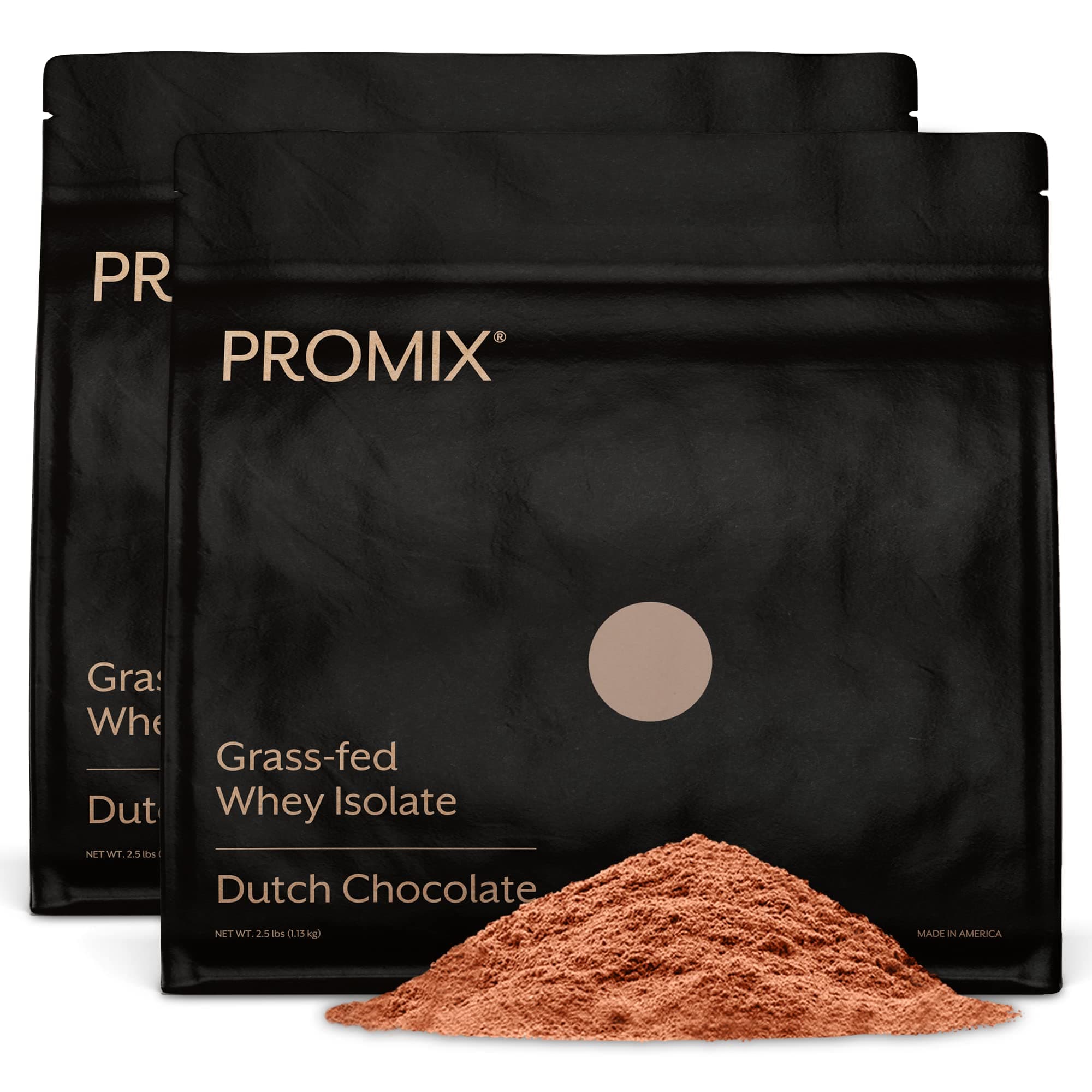 ProMix Nutrition Native Grass Fed Whey Protein Isolate | 100% Optimum All Natural | Undenatured | Non-GMO + Gluten-Free + Soy-Free | Best for Fitness Shakes | Energy Smoothie (Chocolate, 5LB)