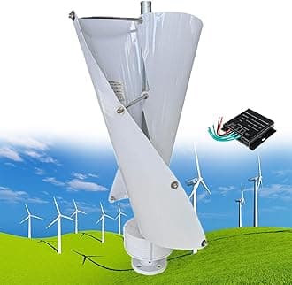 – 12000W Wind Turbine Helix Generator Kit, Maglev Shaft Wind Turbine Generator, Vertical Windmill 3-Phase Wind Power Turbine, for Household Power Supply, Road Infrastructure,E-12V