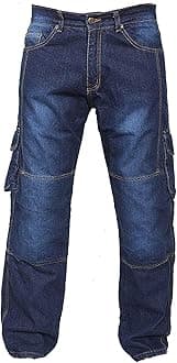 Denim Motorcycle Motorbike Armour Cargo Jeans Trousers With Aramid Protection Lining