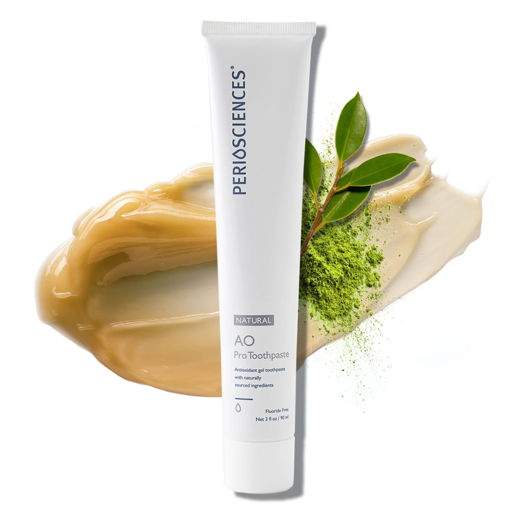 - PerioSciences AO Pro Natural Toothpaste with Nano Hydroxyapatite, Remineralizing, Fluoride Free, SLS Free, Gluten Free 3 fl oz / 90ml