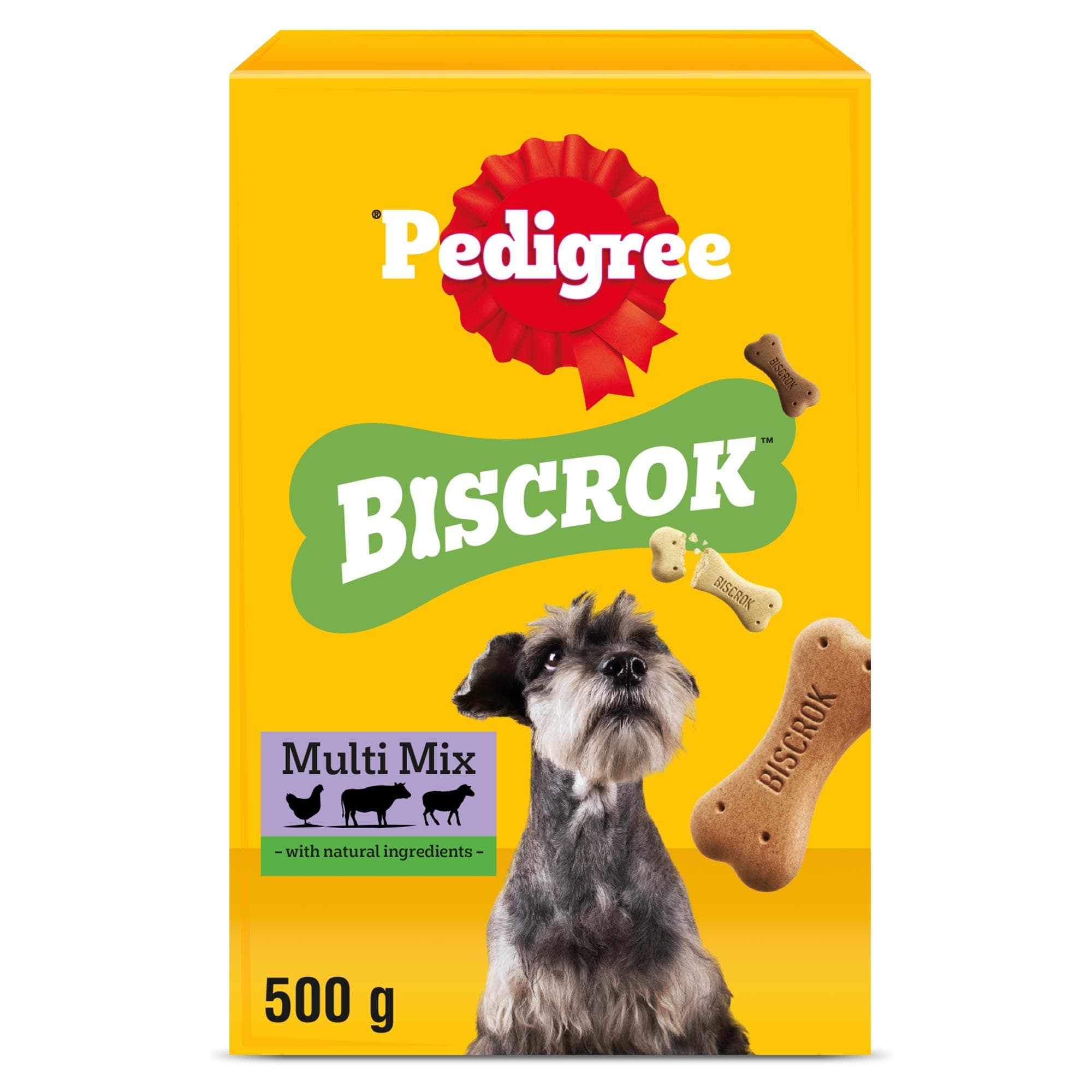 PEDIGREE Biscrok Multi Mix, 3-flavour variety, 500g