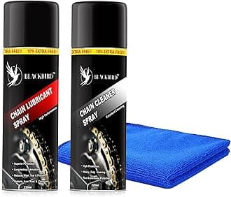 Bike Care Kit, 1 Pcs each - Chain Lube 220ml, Chain Cleaner 220ml and 1 Pc Microfiber Cloth