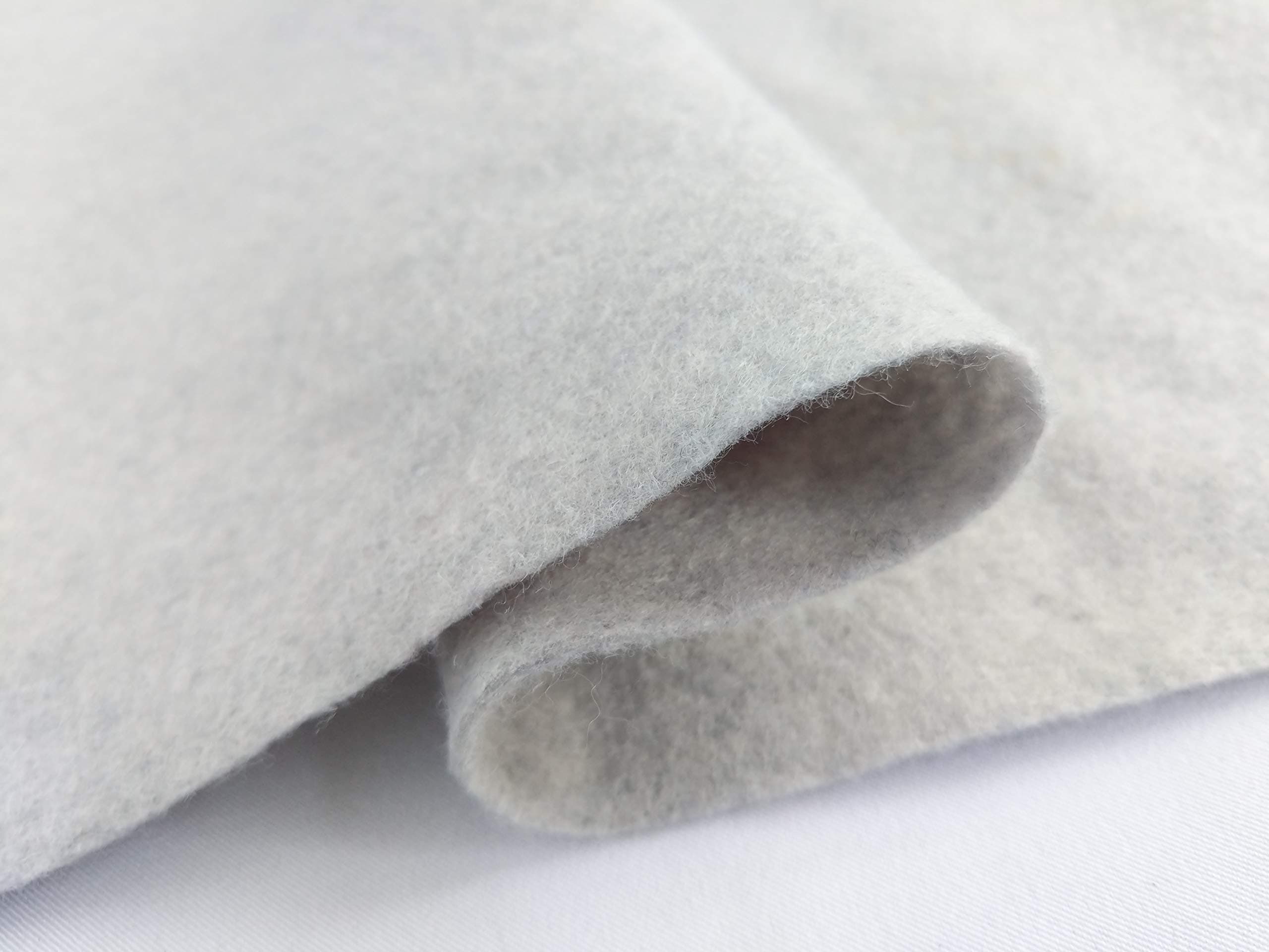 Grey Craft Felt Sheets Fabric Material for Sewing Embroidery Decorations, 90CM Wide - Half Metre