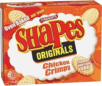 Australian Arnott's Shapes Crackers Crimpy Chicken 175g