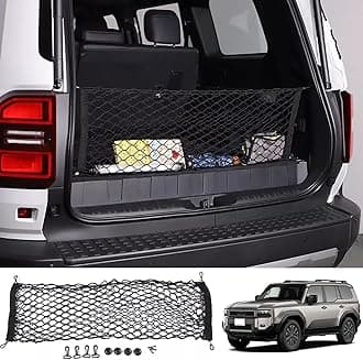 Rear Trunk Envelope Mesh Cargo Net Suitable for 2024 2025 Toyot-a Land Cruiser 250 1958 Prado Lc250 J250 Rear Trunk Mesh Cargo Storage Net Bag