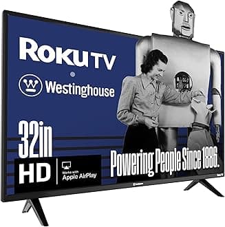 Westinghouse Roku TV - 32 Inch Smart TV, 720P LED HD TV with Wi-Fi Connectivity and Mobile App, Flat Screen TV Compatible with Apple Home Kit, Alexa and Google Assistant