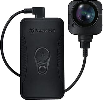 Transcend 64GB, DrivePro Body 70, Body Camera, Wi-FI & Bluetooth, GPS, IP68 Weatherproof, 1440P 2K QHD, 9-Hour Battery Life, Tethered Camera, Ideal for Law Enforcement & Security - TS64GDPB70A