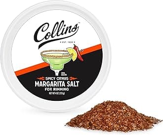 Collins Spicy Citrus Rimming Salt, Perfect Spicy Salt Rimmer for Jalapeno Margaritas, Bloody Marys, and Rimmed Drinks, Drink Garnish for Cocktails, Cocktail Mixers for Home Bars, 4 oz, Set of 1