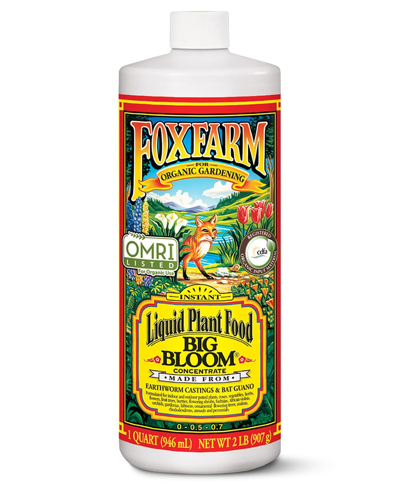 FoxFarm FX14002 Big Bloom Liquid Concentrate, 1 Quart