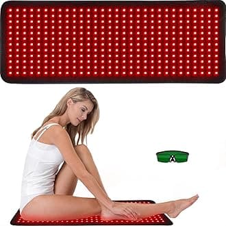 Red Infrared Light Therapy Mat for Body, 31.75" x 11.5" Red Light Pad Upgraded 3 Chips in 1 Beads 360pcs LEDs 660nm 850nm RLT Device for Body Back Shoulder Knee Joint Pain Relief, Ideal Gift