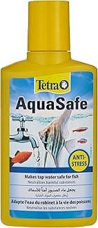Tetra AquaSafe to Convert Tap Water into Safe and Healthy Water for Fish and Plants, 250 ml