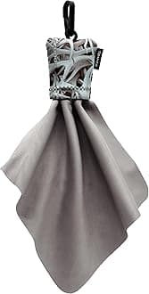 SPUDZ Classic Microfiber Lens Cleaner – Clip-On Pouch, Washable – for Binoculars, Scopes, Glasses, Screens | Snow Sheds, 6 x 6 Inch