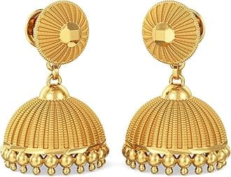 22k Yellow Gold Jhumki Earrings for Women