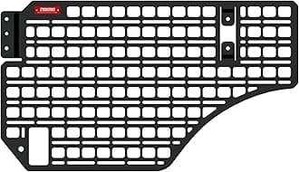 BuiltRight Industries Driver's Side Rear Bedside MOLLE Panel Rack System Compatible with 2019+ RAM 1500 – Truck Bed Storage Organizer​