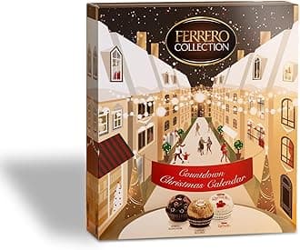 Collection Premium Christmas Chocolate Advent Calendar 2024, Includes Rocher, Raffaello and Rondnoir Pralines, Box of 24 Speciality Chocolates (259g)