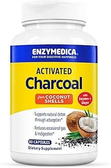 Enzymedica, Purify, Activated Coconut Charcoal, 60 Capsules