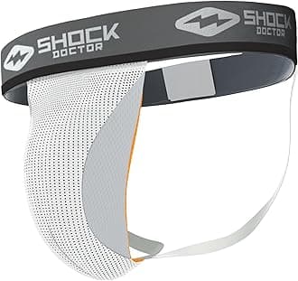 Shock Doctor Athletic Supporter with Cup Pocket, Jock Strap Protection, (Cup Not Included)