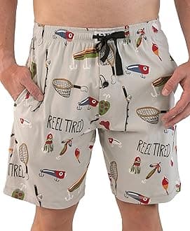Pajama Shorts for Men, Men's Pajama Bottoms, Soft Shorts with Pockets, Sleepwear
