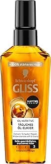 Gliss Kur Hair Oil Daily Oil Elixir (75 ml), Hair Oil for Dry Hair Nourishes and Refines Hair Without Oily Residue, Contains Argan Oil and Vitamin E