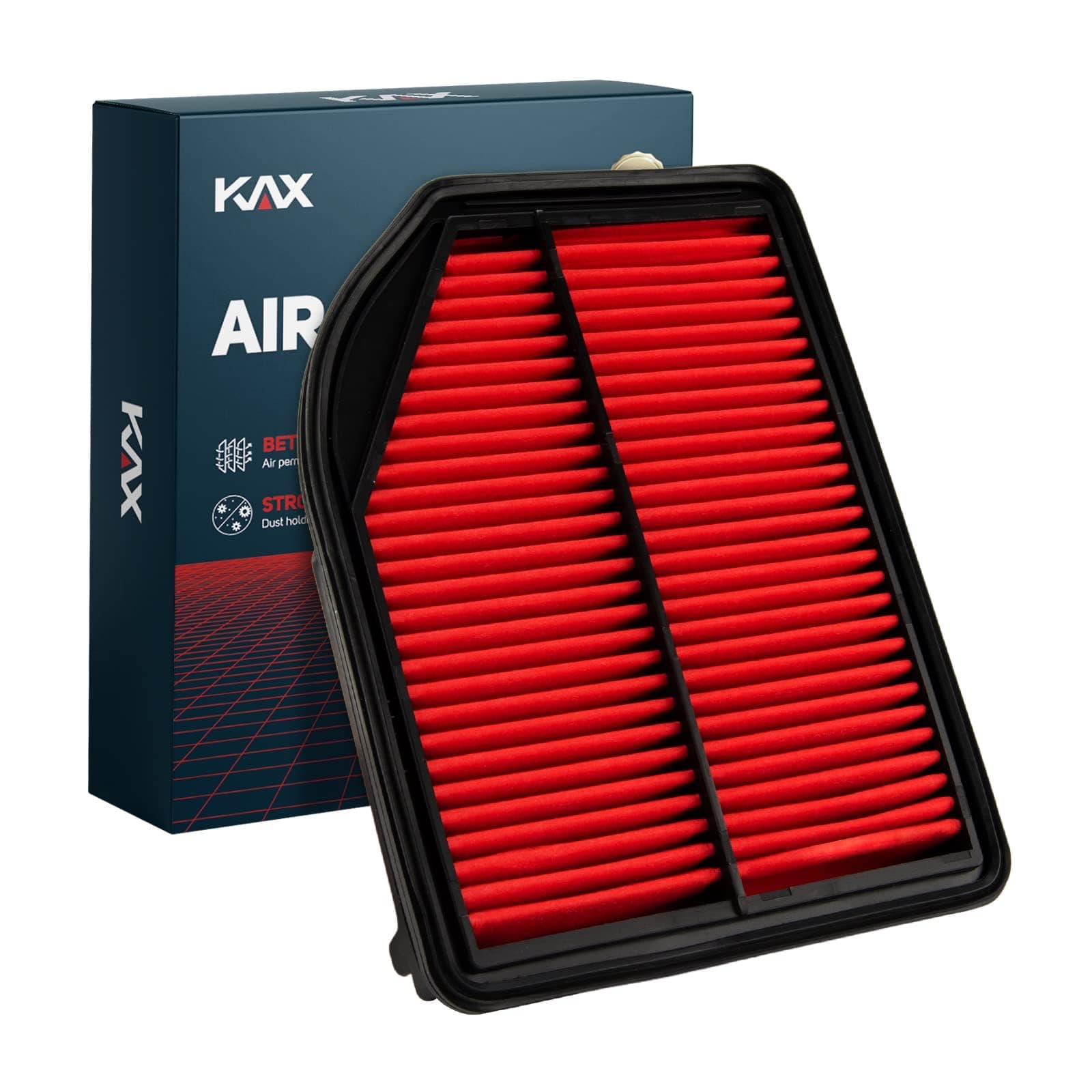 KAX Premium Engine Air Filter, CA11258 Replacement for Honda CR-V 2012 2013 2014 L4 2.4L, 200% Longer Life