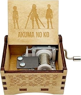 STARRUM Akumas no Ko Music Box Attack Laser Design Hands Crank Musical Box for Men Women on Titan Birthday Christmas gifts(Akumas no Ko)