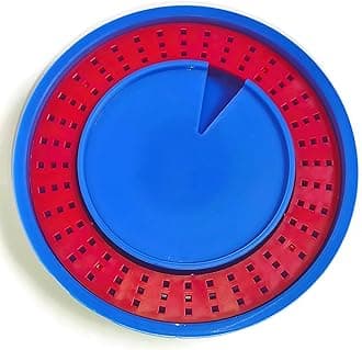 ZAVHOZ Bees Feeding Bowl Bee Feeder Hive Water Drinker Sugar Syrup Drinking Dispenser Tool Plastic Mesh Dish Beehive Apiary Accessory Beekeeping Honey Production (Blue)