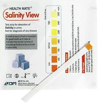 HealthMate Home Salinity Salt Urine Tests 10 Strips