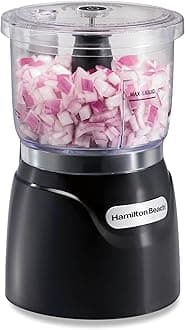 Hamilton Beach (72850) Food Processor Mini Chopper, 3 Cup, Electric, Black, 350 Watts, Pack of 1