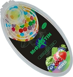 100 Mix Cigarette Crushballs Pack Dispenser Case of Flavoured Pop Aroma Crush Balls Capsules for Filter Tips Insertion Click On Beads (Mixed)