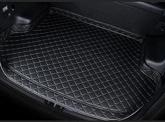 Car Leather Cargo Liners for Nissan Patrol 2012-2025, Full Coverage Rear Trunk Liner Mats Waterproof Anti-Scratch Protector Pad,Black